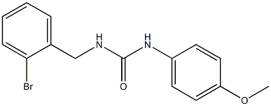 1-[(2-bromophenyl)methyl]-3-(4-methoxyphenyl)urea Struktur