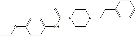 N-(4-ethoxyphenyl)-4-(2-phenylethyl)piperazine-1-carboxamide Struktur