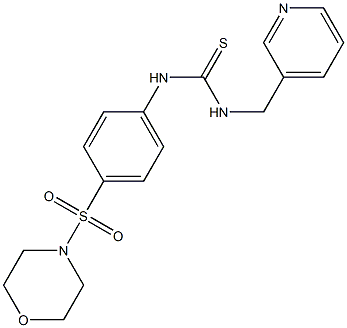 1-(4-morpholin-4-ylsulfonylphenyl)-3-(pyridin-3-ylmethyl)thiourea