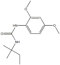 1-(2,4-dimethoxyphenyl)-3-(2-methylbutan-2-yl)urea Struktur