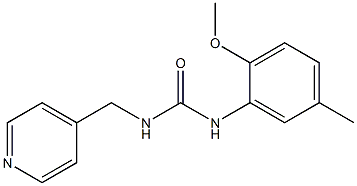 1-(2-methoxy-5-methylphenyl)-3-(pyridin-4-ylmethyl)urea Struktur