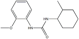 1-(2-methoxyphenyl)-3-(2-methylcyclohexyl)urea Struktur