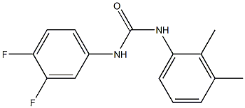 1-(3,4-difluorophenyl)-3-(2,3-dimethylphenyl)urea Struktur