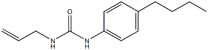 1-(4-butylphenyl)-3-prop-2-enylurea Struktur