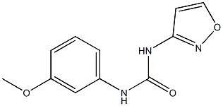 1-(3-methoxyphenyl)-3-(1,2-oxazol-3-yl)urea Struktur