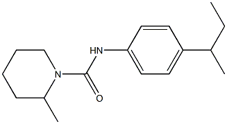 N-(4-butan-2-ylphenyl)-2-methylpiperidine-1-carboxamide Struktur