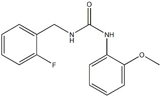 1-[(2-fluorophenyl)methyl]-3-(2-methoxyphenyl)urea Struktur