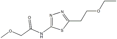 N-[5-(2-ethoxyethyl)-1,3,4-thiadiazol-2-yl]-2-methoxyacetamide Struktur