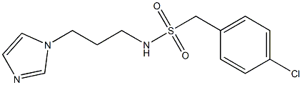 1-(4-chlorophenyl)-N-(3-imidazol-1-ylpropyl)methanesulfonamide Struktur