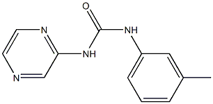 1-(3-methylphenyl)-3-pyrazin-2-ylurea Struktur