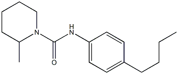 N-(4-butylphenyl)-2-methylpiperidine-1-carboxamide Struktur