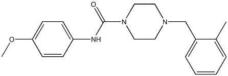 N-(4-methoxyphenyl)-4-[(2-methylphenyl)methyl]piperazine-1-carboxamide Struktur