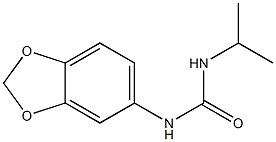 1-(1,3-benzodioxol-5-yl)-3-propan-2-ylurea Struktur