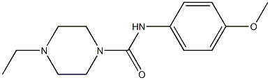 4-ethyl-N-(4-methoxyphenyl)piperazine-1-carboxamide Struktur