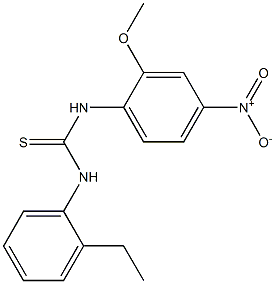 1-(2-ethylphenyl)-3-(2-methoxy-4-nitrophenyl)thiourea Struktur