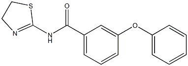 N-(4,5-dihydro-1,3-thiazol-2-yl)-3-phenoxybenzamide Struktur