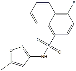 4-fluoro-N-(5-methyl-1,2-oxazol-3-yl)naphthalene-1-sulfonamide Struktur