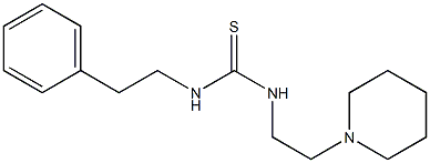 1-(2-phenylethyl)-3-(2-piperidin-1-ylethyl)thiourea Struktur