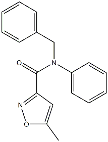 N-benzyl-5-methyl-N-phenyl-1,2-oxazole-3-carboxamide Struktur