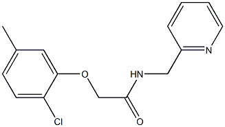 2-(2-chloro-5-methylphenoxy)-N-(pyridin-2-ylmethyl)acetamide Struktur