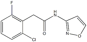 2-(2-chloro-6-fluorophenyl)-N-(1,2-oxazol-3-yl)acetamide Struktur