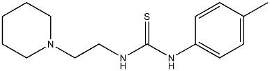 1-(4-methylphenyl)-3-(2-piperidin-1-ylethyl)thiourea Struktur