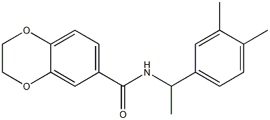 N-[1-(3,4-dimethylphenyl)ethyl]-2,3-dihydro-1,4-benzodioxine-6-carboxamide