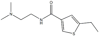 N-[2-(dimethylamino)ethyl]-5-ethylthiophene-3-carboxamide Struktur