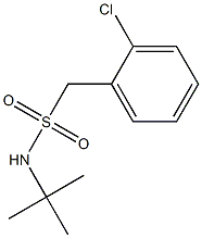 N-tert-butyl-1-(2-chlorophenyl)methanesulfonamide Struktur