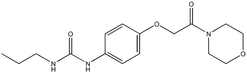 1-[4-(2-morpholin-4-yl-2-oxoethoxy)phenyl]-3-propylurea Struktur