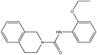 N-(2-ethoxyphenyl)-3,4-dihydro-1H-isoquinoline-2-carboxamide Struktur