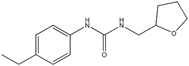 1-(4-ethylphenyl)-3-(oxolan-2-ylmethyl)urea Struktur