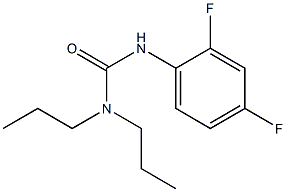 3-(2,4-difluorophenyl)-1,1-dipropylurea Struktur