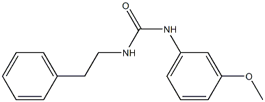 1-(3-methoxyphenyl)-3-(2-phenylethyl)urea Struktur