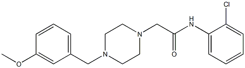 N-(2-chlorophenyl)-2-[4-[(3-methoxyphenyl)methyl]piperazin-1-yl]acetamide Struktur