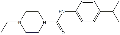 4-ethyl-N-(4-propan-2-ylphenyl)piperazine-1-carboxamide Struktur