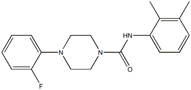 N-(2,3-dimethylphenyl)-4-(2-fluorophenyl)piperazine-1-carboxamide Struktur