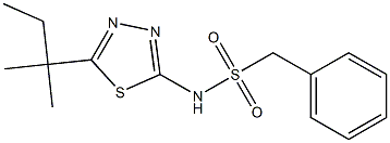 N-[5-(2-methylbutan-2-yl)-1,3,4-thiadiazol-2-yl]-1-phenylmethanesulfonamide Structure