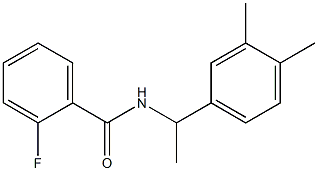 N-[1-(3,4-dimethylphenyl)ethyl]-2-fluorobenzamide Struktur