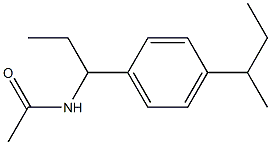 N-[1-(4-butan-2-ylphenyl)propyl]acetamide Struktur