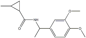 N-[1-(3,4-dimethoxyphenyl)ethyl]-2-methylcyclopropane-1-carboxamide Struktur