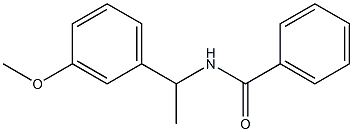 N-[1-(3-methoxyphenyl)ethyl]benzamide Struktur