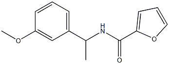 N-[1-(3-methoxyphenyl)ethyl]furan-2-carboxamide Struktur