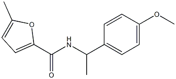 N-[1-(4-methoxyphenyl)ethyl]-5-methylfuran-2-carboxamide Struktur