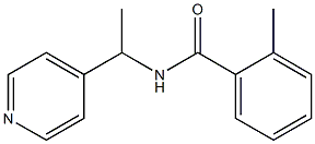 2-methyl-N-(1-pyridin-4-ylethyl)benzamide Struktur