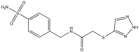 N-[(4-sulfamoylphenyl)methyl]-2-(2H-triazol-4-ylsulfanyl)acetamide Struktur