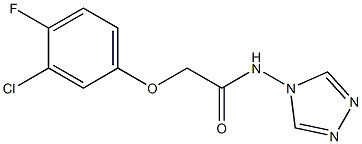 2-(3-chloro-4-fluorophenoxy)-N-(1,2,4-triazol-4-yl)acetamide Structure