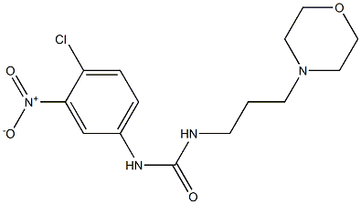 1-(4-chloro-3-nitrophenyl)-3-(3-morpholin-4-ylpropyl)urea Struktur