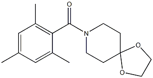 1,4-dioxa-8-azaspiro[4.5]decan-8-yl-(2,4,6-trimethylphenyl)methanone Struktur