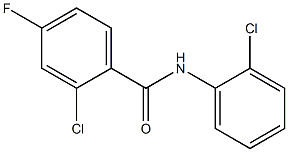 2-chloro-N-(2-chlorophenyl)-4-fluorobenzamide Struktur